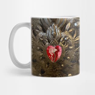 Metal Heart Mug